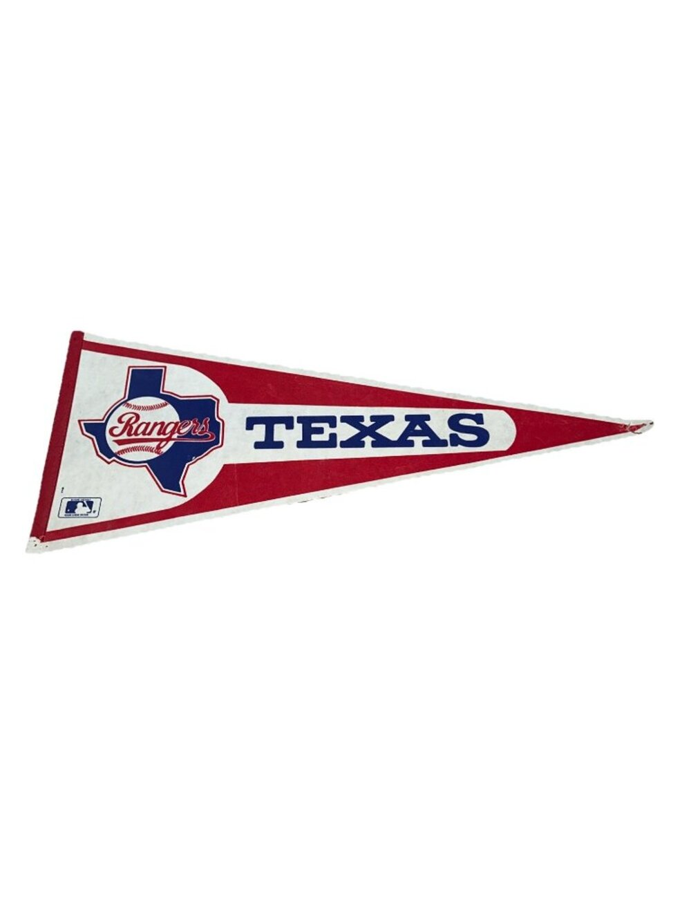 Vintage Texas Rangers Full Size 30” Felt Pennant MLB Baseball 80s Memorabilia